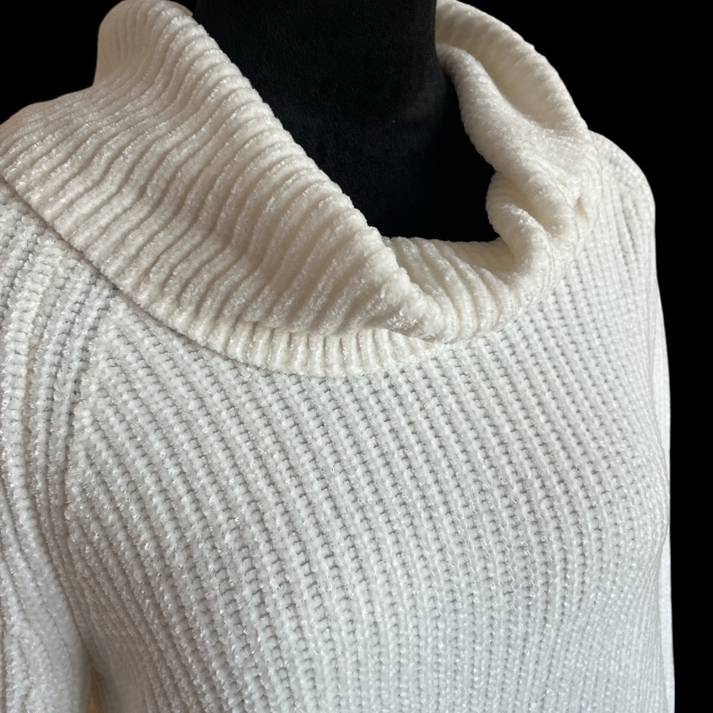 Ruby Rd Super Soft Chenille Cowl Neck Sweater PM - image 2